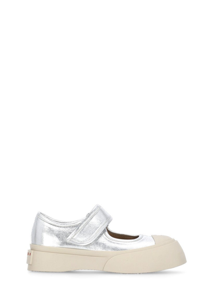 Marni Silver Mary Jane Sneakers