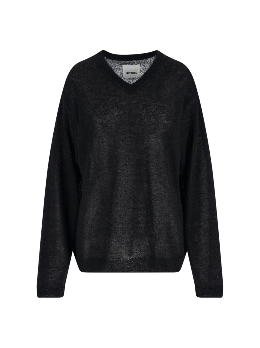 Mythinks Alpaca Blend Sweater, Black