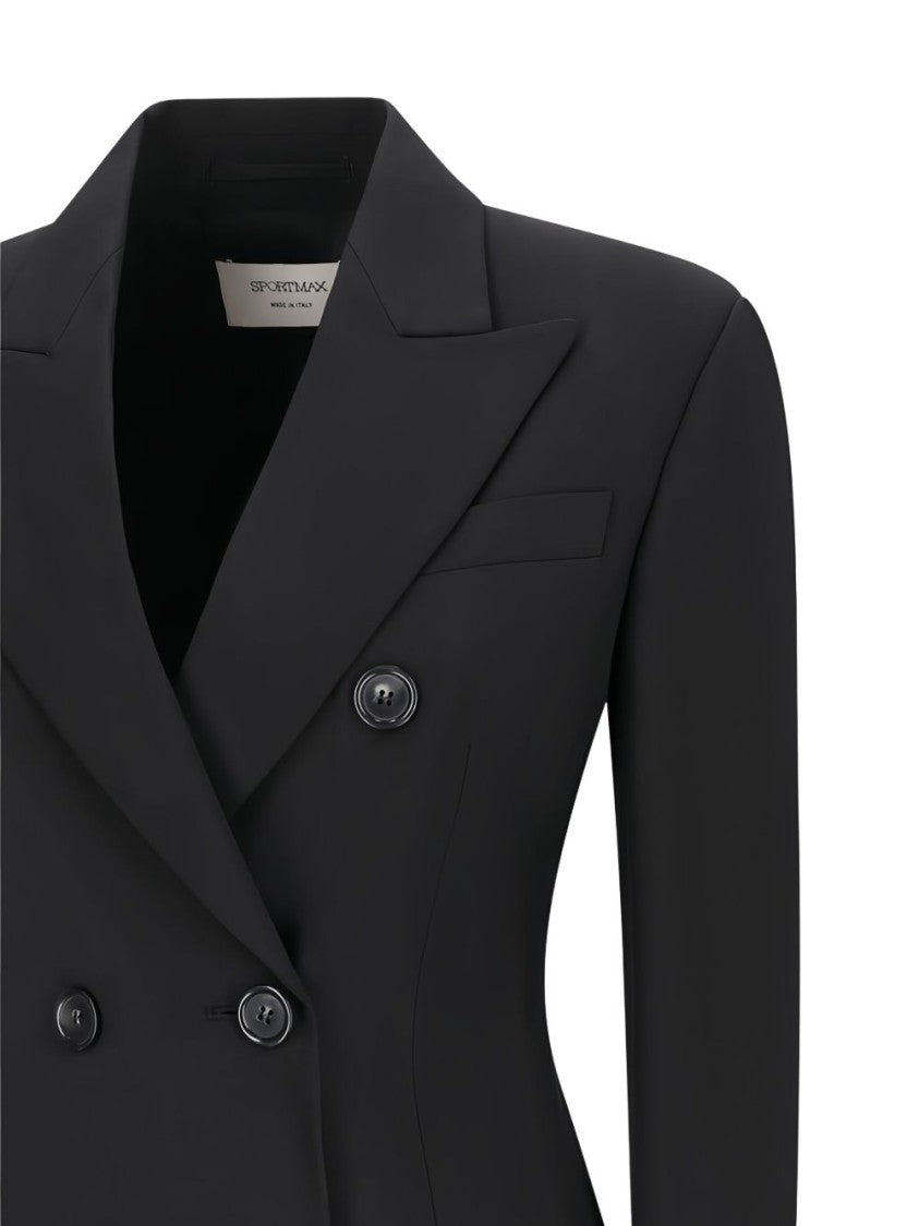 Sportmax Adamo Double-Breasted Wool Blazer
