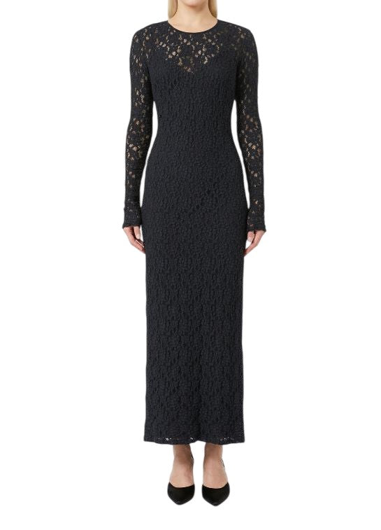 Max Mara Fitted Black Midi Dress