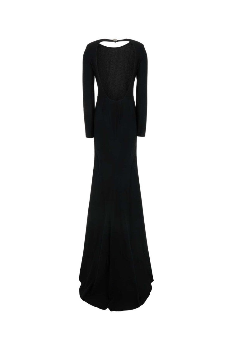 Gucci Black Crepe Long Dress