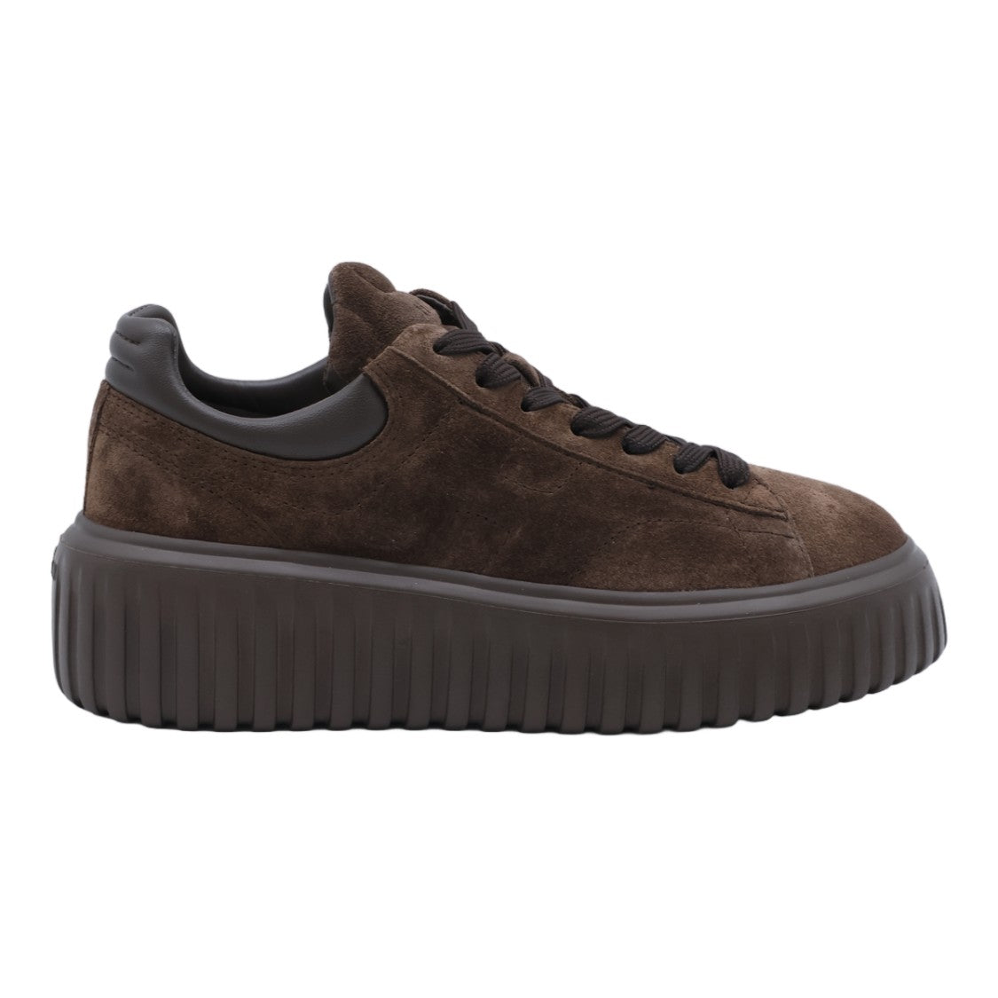 Hogan Platform Sneakers With Suede Upper And Padded Collar
