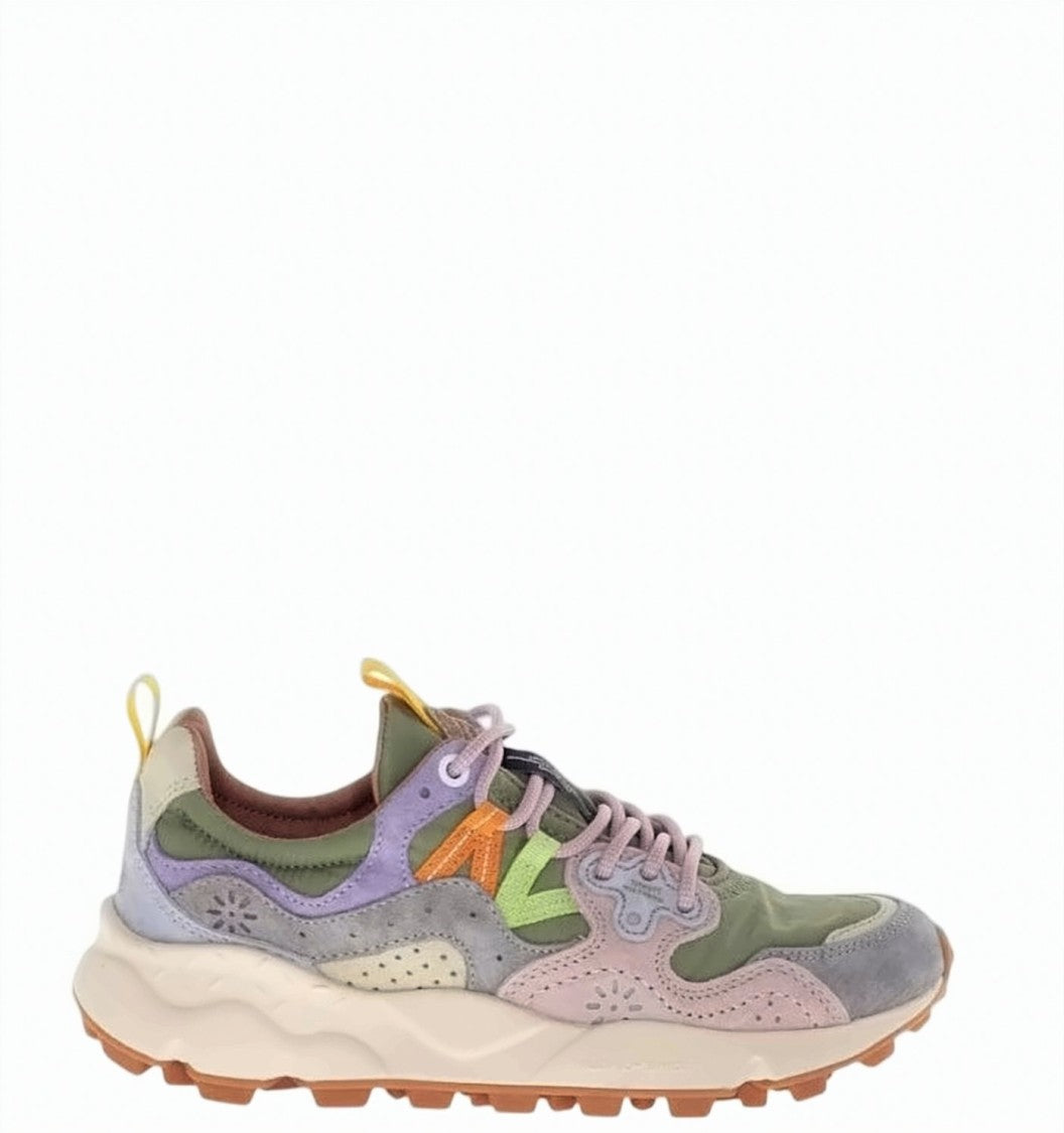 Flower Mountain Grey Yamano 3 Suede Insert Sneakers