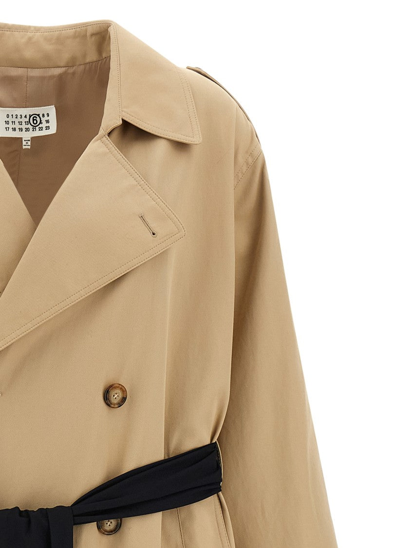 Mm6 By Maison Margiela Trench Coat With Gloves