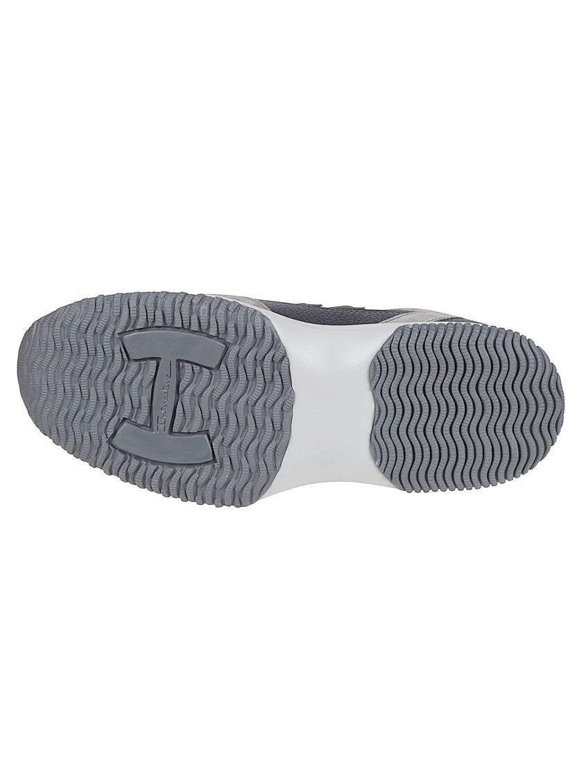 Hogan Interactive Leather Suede-Trim Sneakers