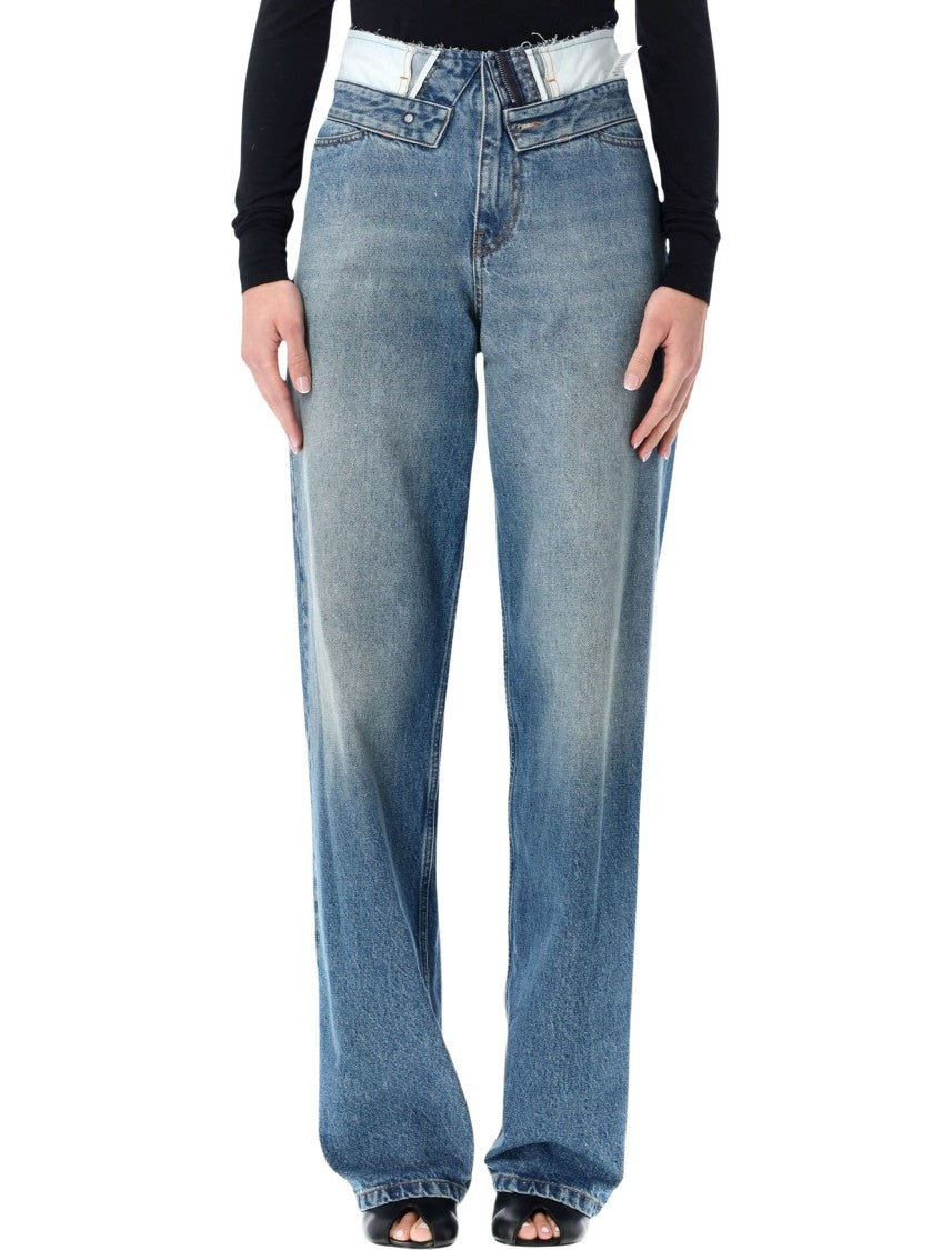 Mm6 By Maison Margiela Mm6 Double Waist Straight Jeans