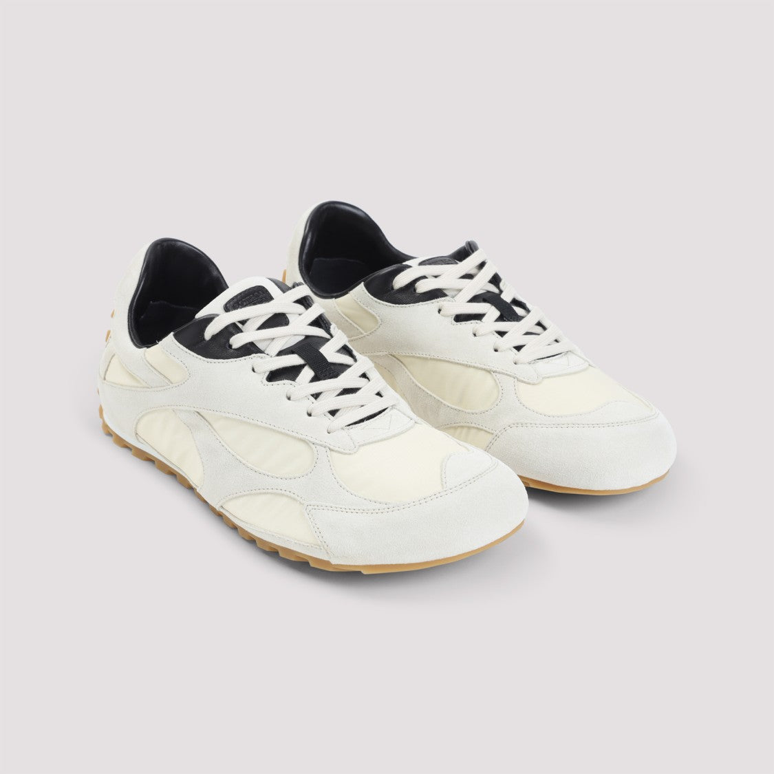 Bottega Veneta Suede Leather Sneakers With Contemporary Design