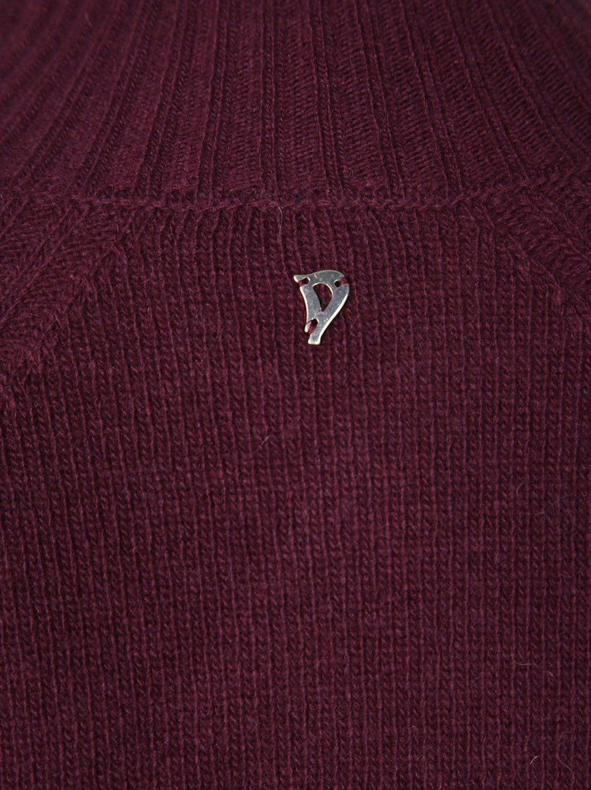 Dondup Burgundy Knit Sweater