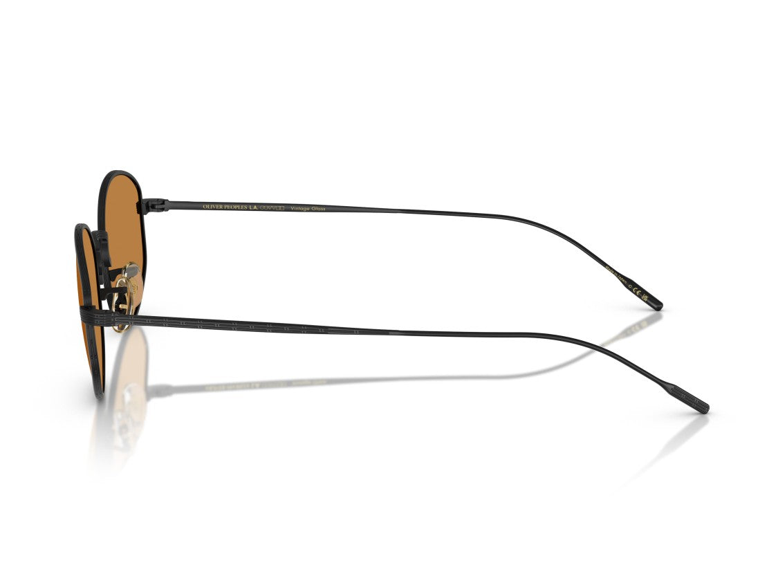 Oliver Peoples 0Ov1347st Black Thin Metal Round Frame Sunglasses
