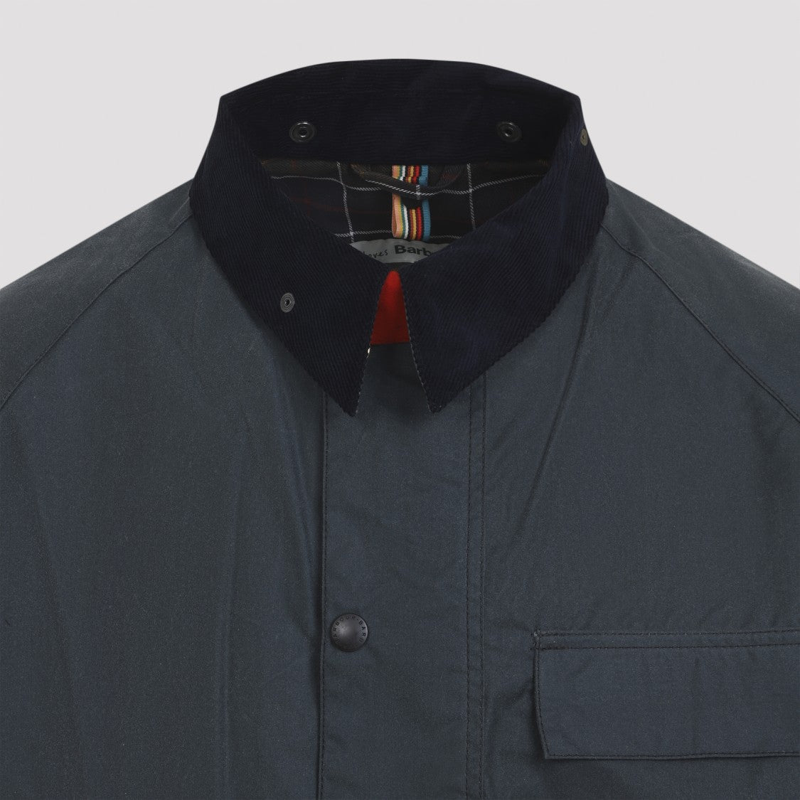 Barbour X Paul Smith Transport Waxed Grey Cotton Jacket