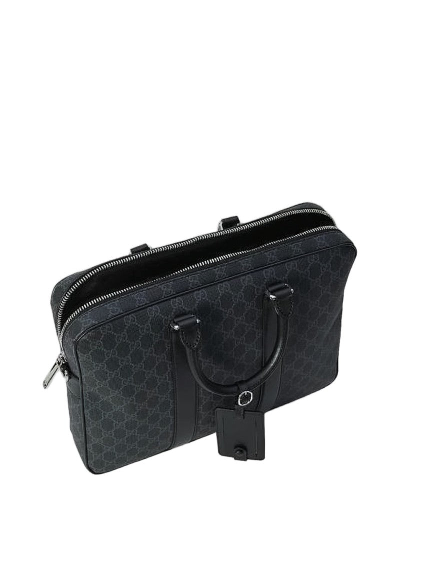 Gucci Canvas Tote Bag With Monogram Pattern