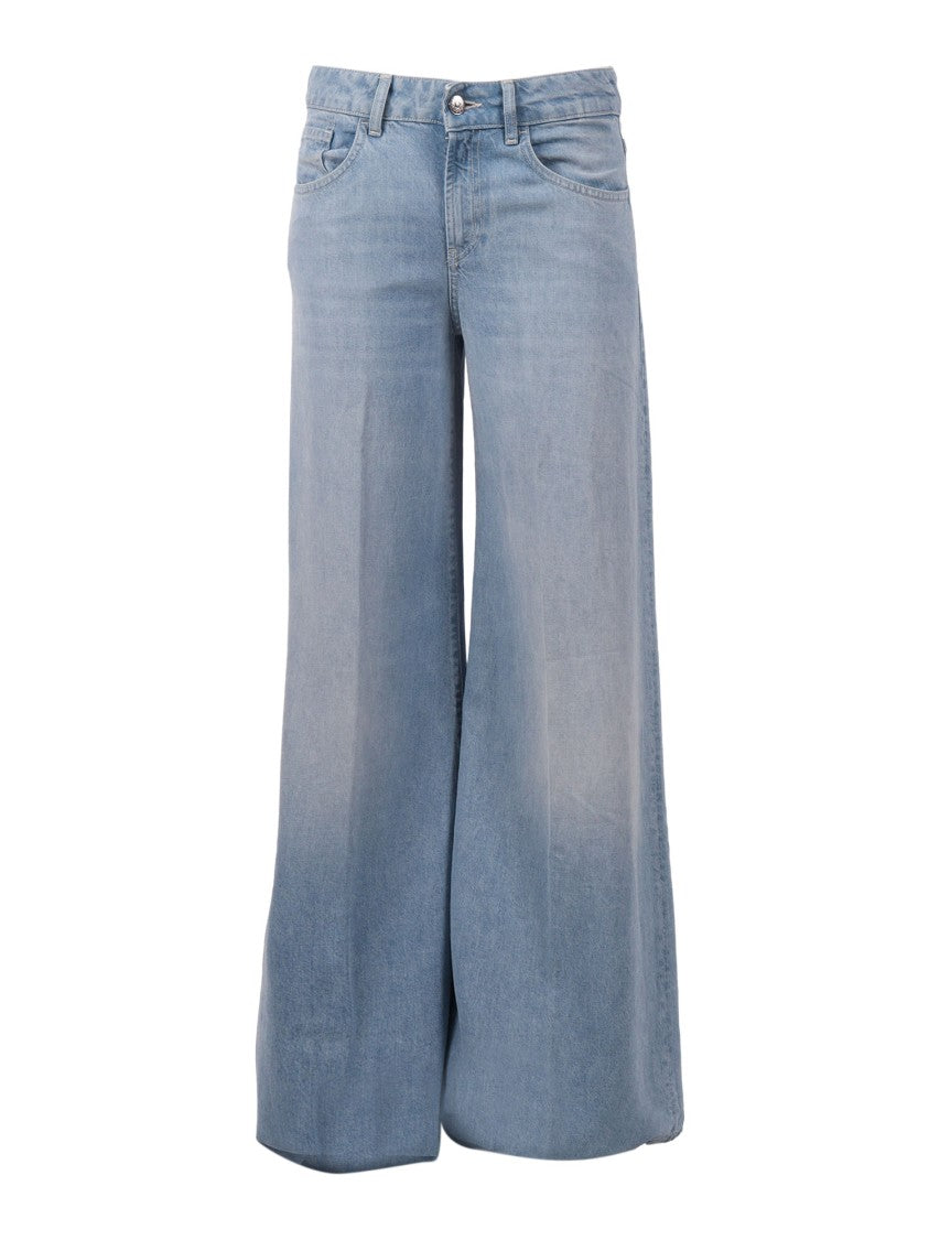 Dondup Marlen Wide Leg Denim Jeans