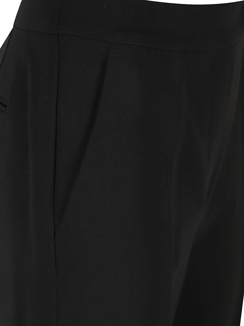 Max Mara Tailored Black Trousers With Straight-Leg Silhouette And High Waist