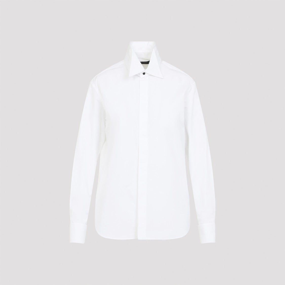 Phoebe Philo High Neck Tuxedo Shirt With Detachable Collar