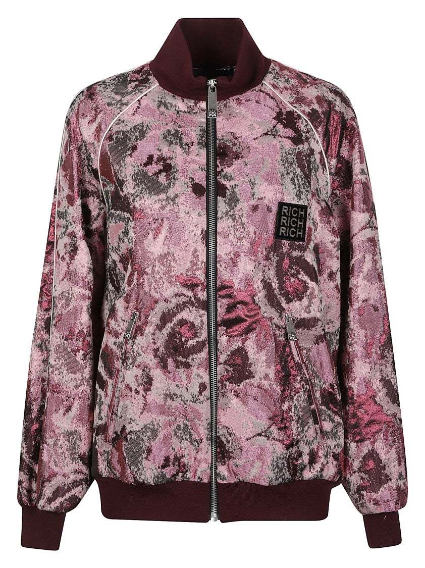 John Richmond Myrion Floral Zip-Up Track Jacket