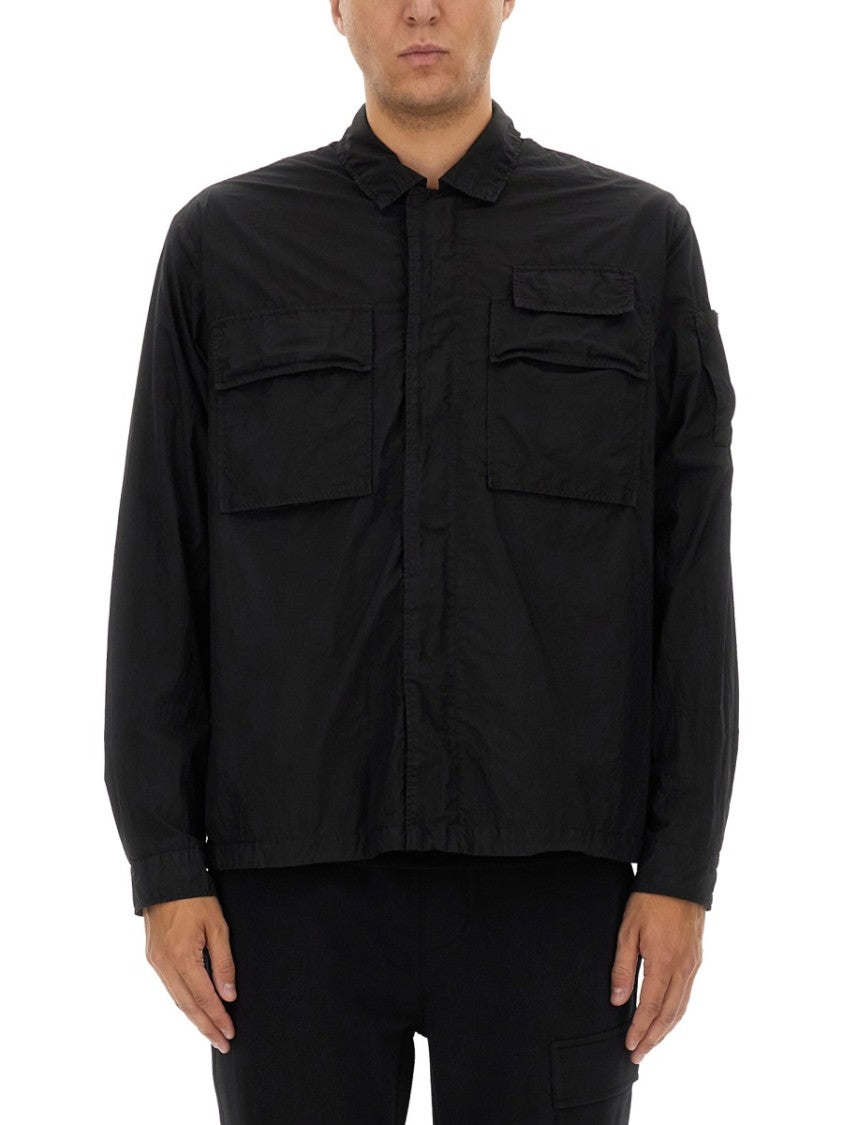 C.P. Company Relaxed Fit Black Oversize Shirt