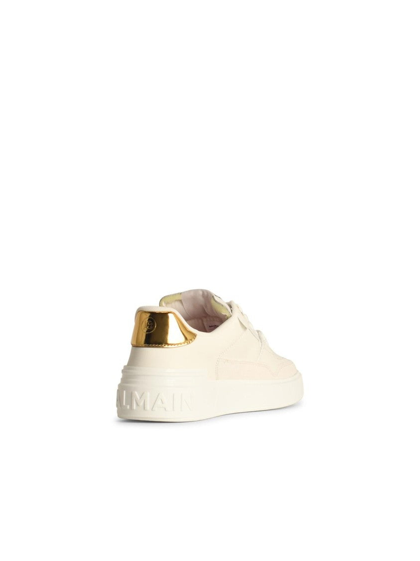 Balmain B-Court' White Leather Sneakers