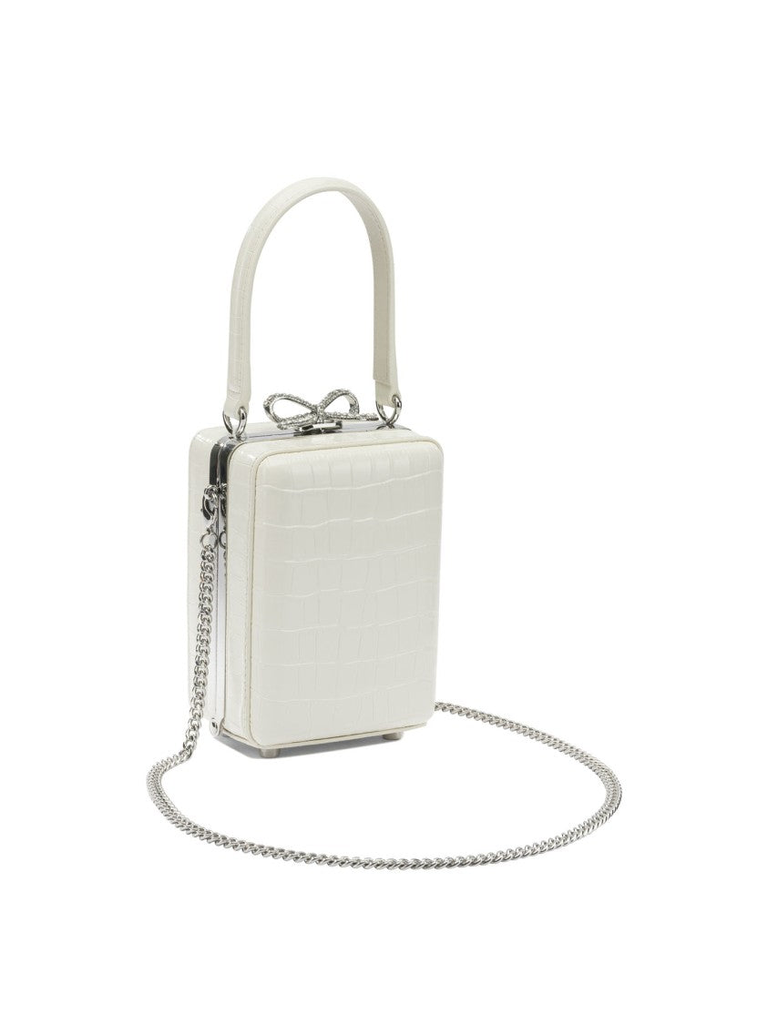 Self-Portrait Mini Crocodile Leather Handbag