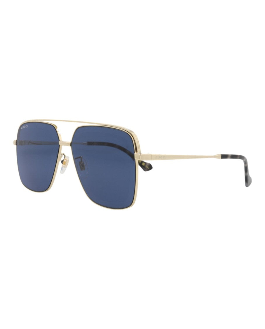 Gucci Aviator-Frame Metal Sunglasses
