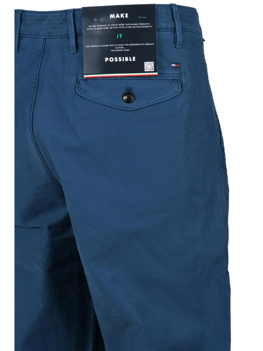 Tommy Hilfiger Relaxed Tapered Trousers In Deep Blue