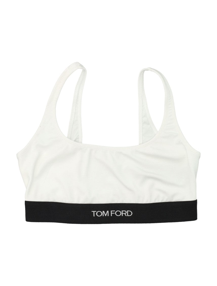 Tom Ford Signature Modal Bralette With Jacquard Logo