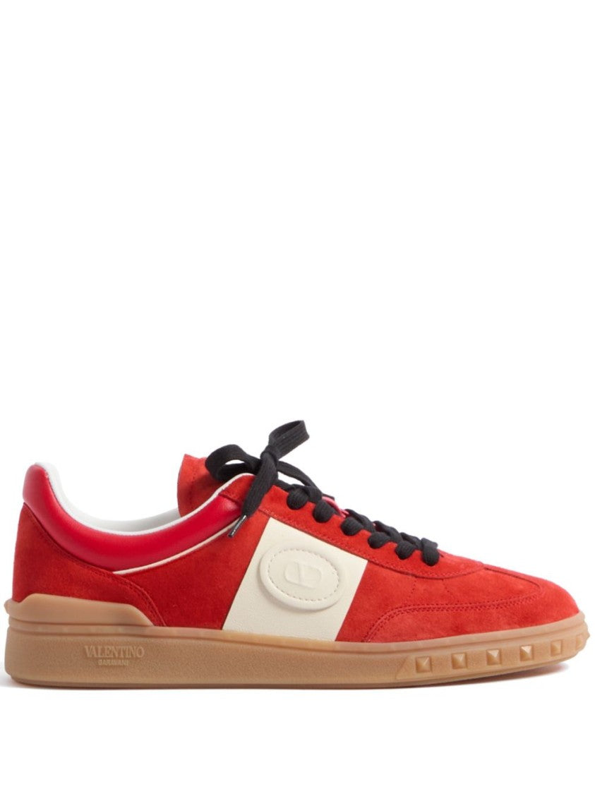 Valentino Red Suede Sneakers