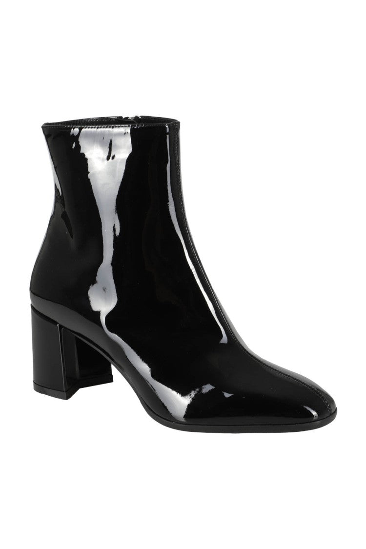 Carel Paris Camille Glossy Patent Leather Ankle Boots