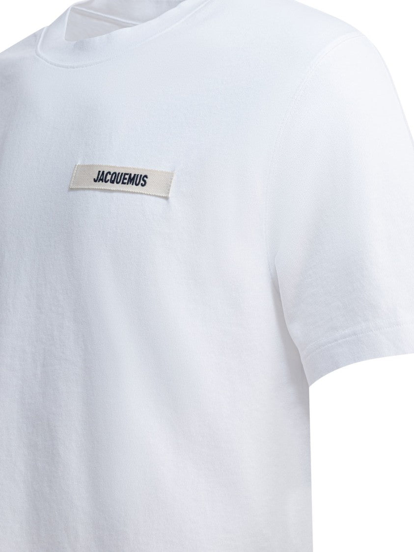 Jacquemus Gros Grain Logo White T-Shirt
