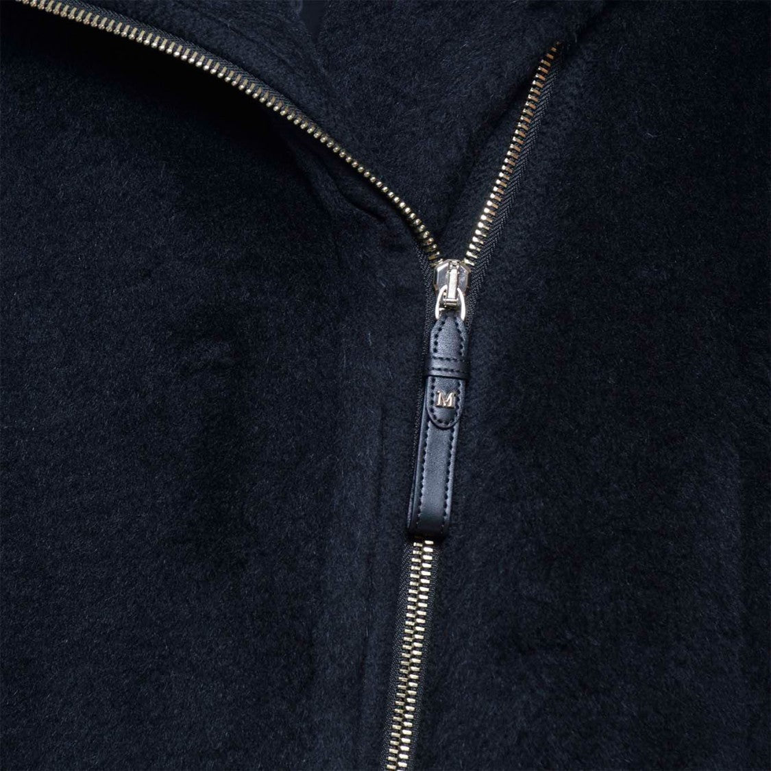 Max Mara Newmanto1 Biker Cape In Black Teddy