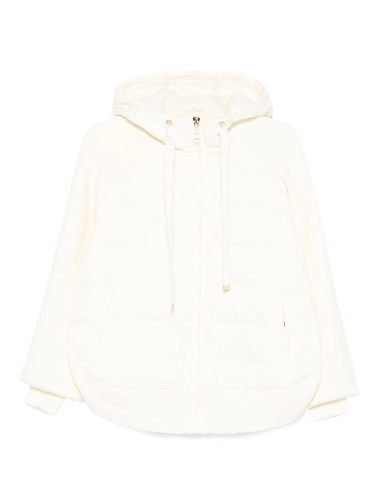 Twin-Set Quilted Puffer Jacket With Hood And Adjustable Drawstrings