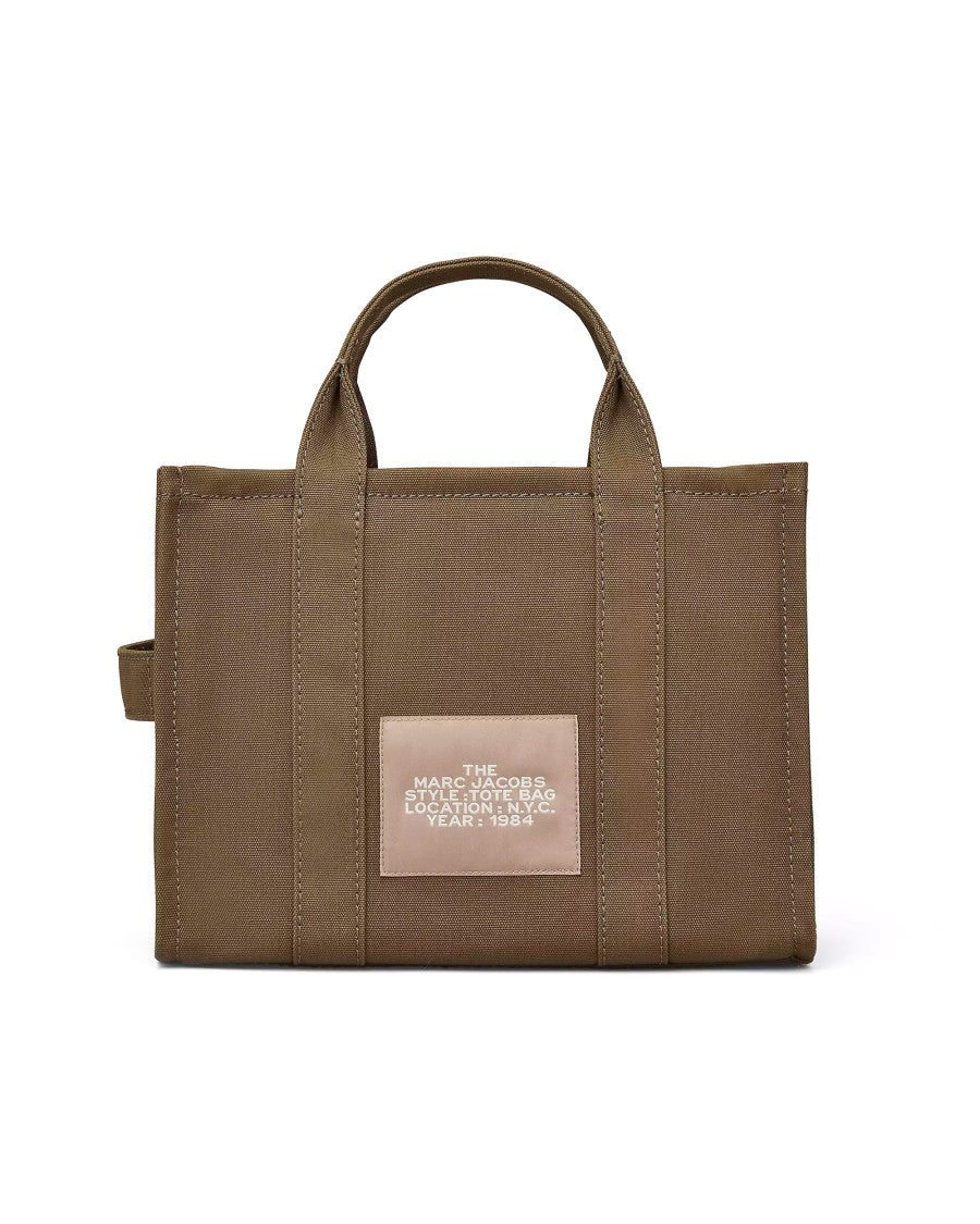 Marc Jacobs The Medium Tote Bag In Slate Green Canvas