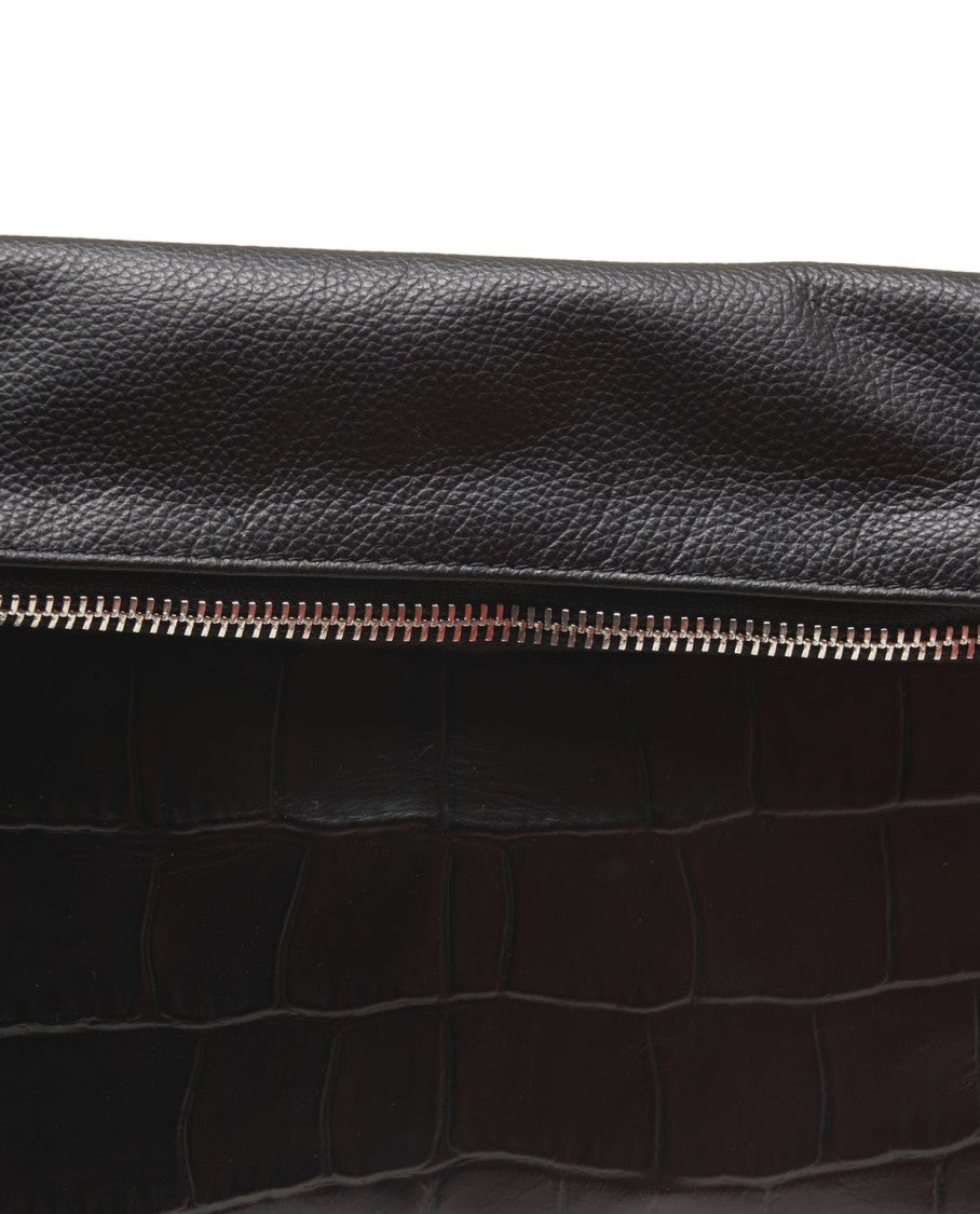 Profanter Mel' Croco-Effect Shoulder Bag