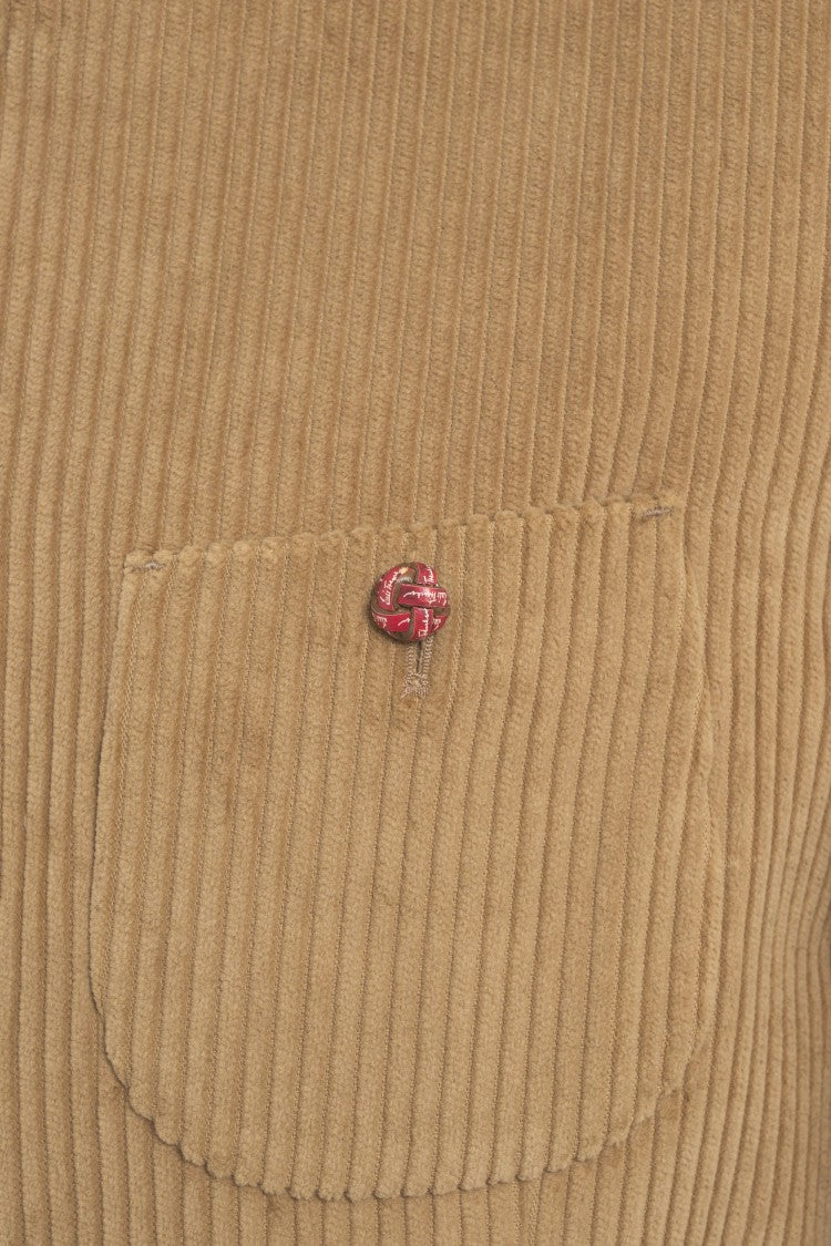 Luis Trenker Lusandro Corduroy Jacket With Stand-Up Collar And Structured Silhouette