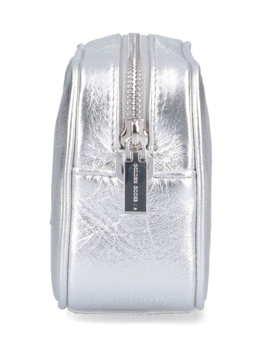 Golden Goose Structured Silver Handbag With Modern Minimalist Design