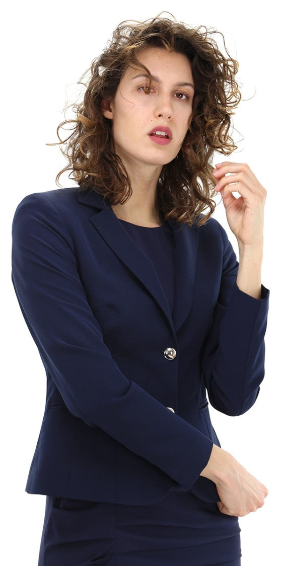 Kocca Tailored Blue Polyester Blazer