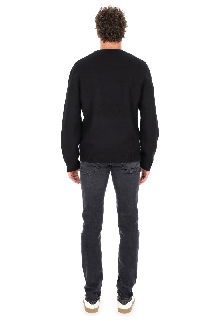 A.P.C. Edward Wool Crewneck Sweater With Logo
