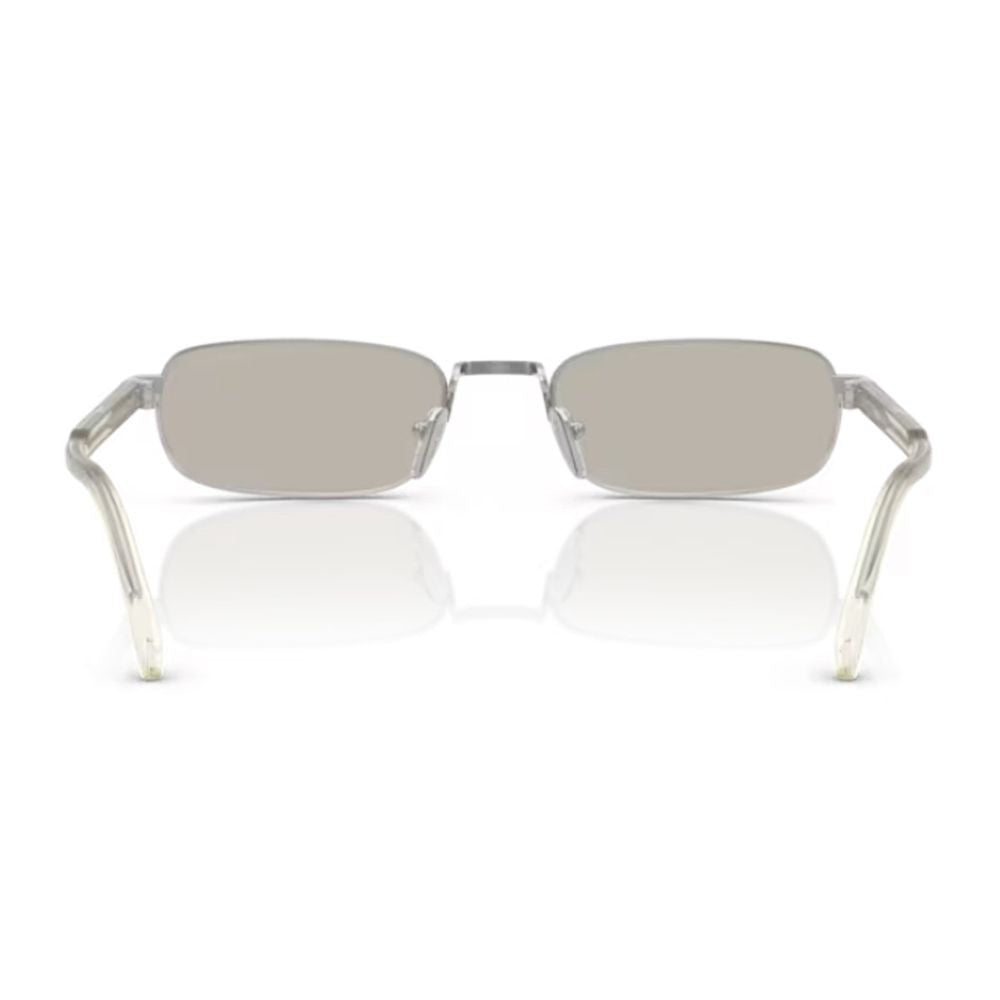 Prada Pr B54s Silver Metal Oval Sunglasses