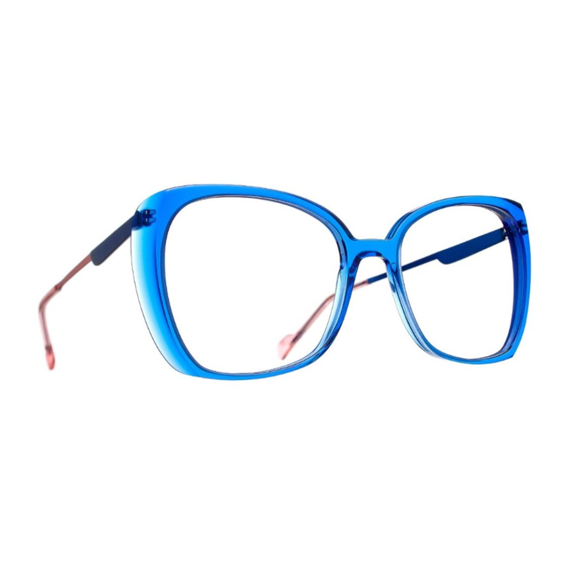 Caroline Abram Blue Dulie Butterfly Acetate Sunglasses