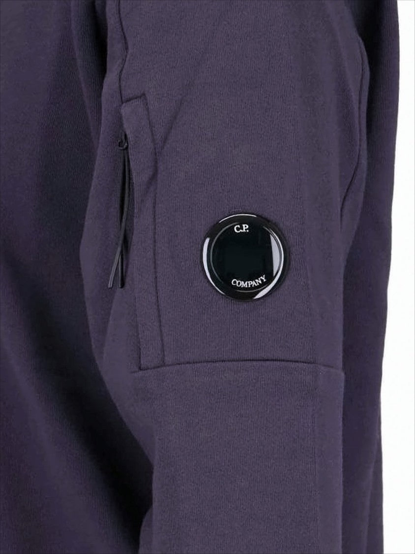 C.P. Company Crewneck Long-Sleeve Sweatshirt With Unique Logo Patch