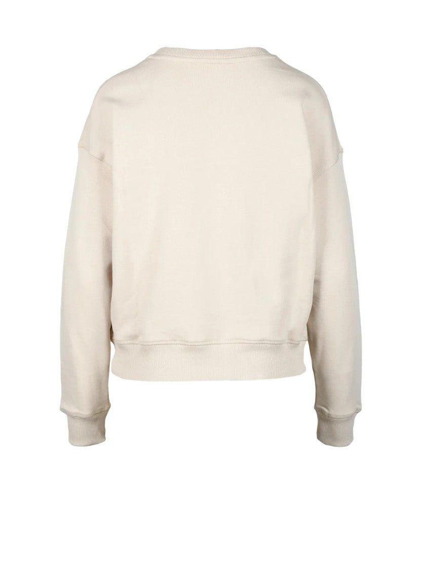 Tommy Hilfiger Cropped Relaxed-Fit Cotton Sweatshirt With Embossed Detail