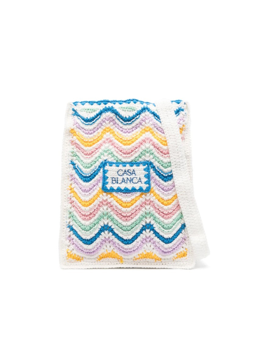 Casablanca Mini Gradient Wave Crochet Crossbody Bag