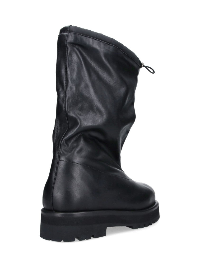 Pdf Black Slouched Drawstring Matte Boots