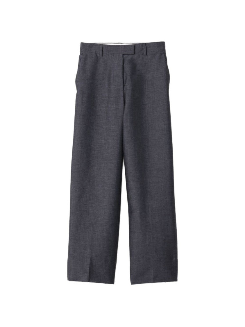Miu Miu Straight-Leg Tailored Subtle Texture Trousers