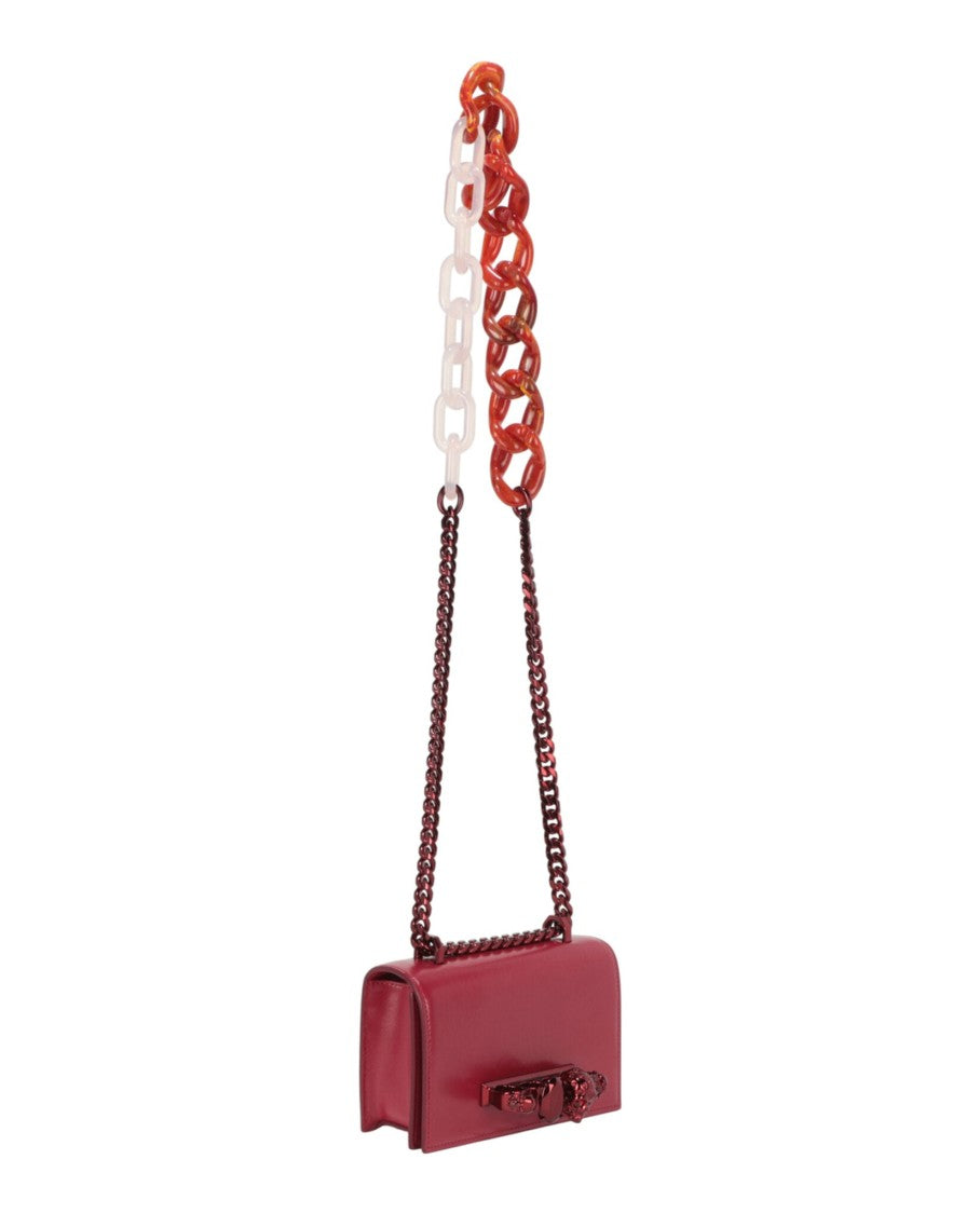 Alexander Mcqueen Mini Jeweled Knuckle Shoulder Bag