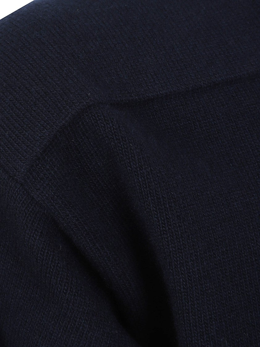 Jil Sander Ribbed Knit Sweater With Round Neckline And Relaxed Fit