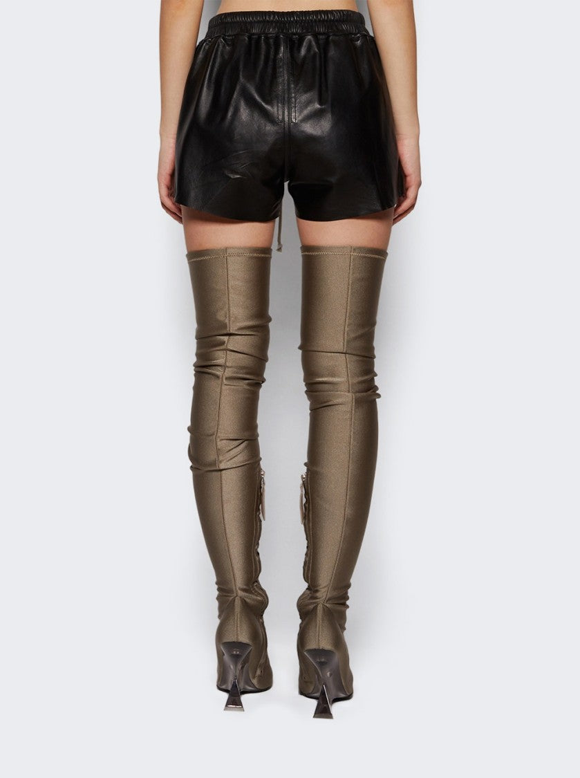 Rick Owens Leather Short Boxers Black