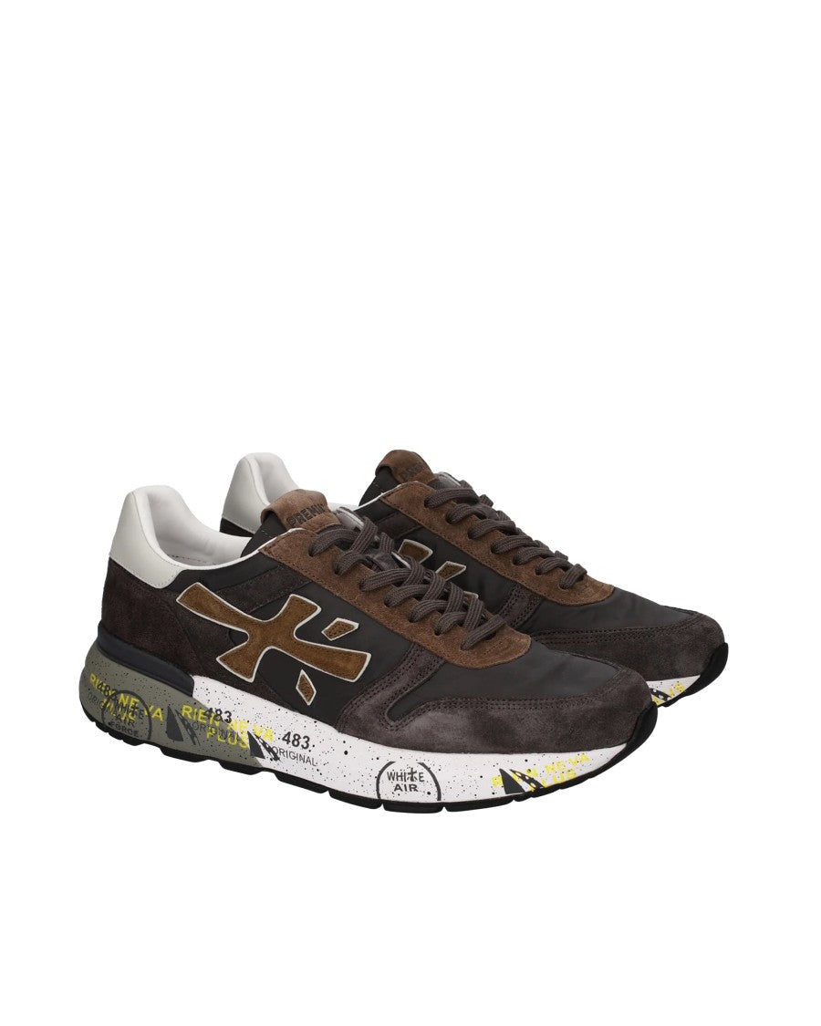 Premiata Brown Mick Leather Sneakers