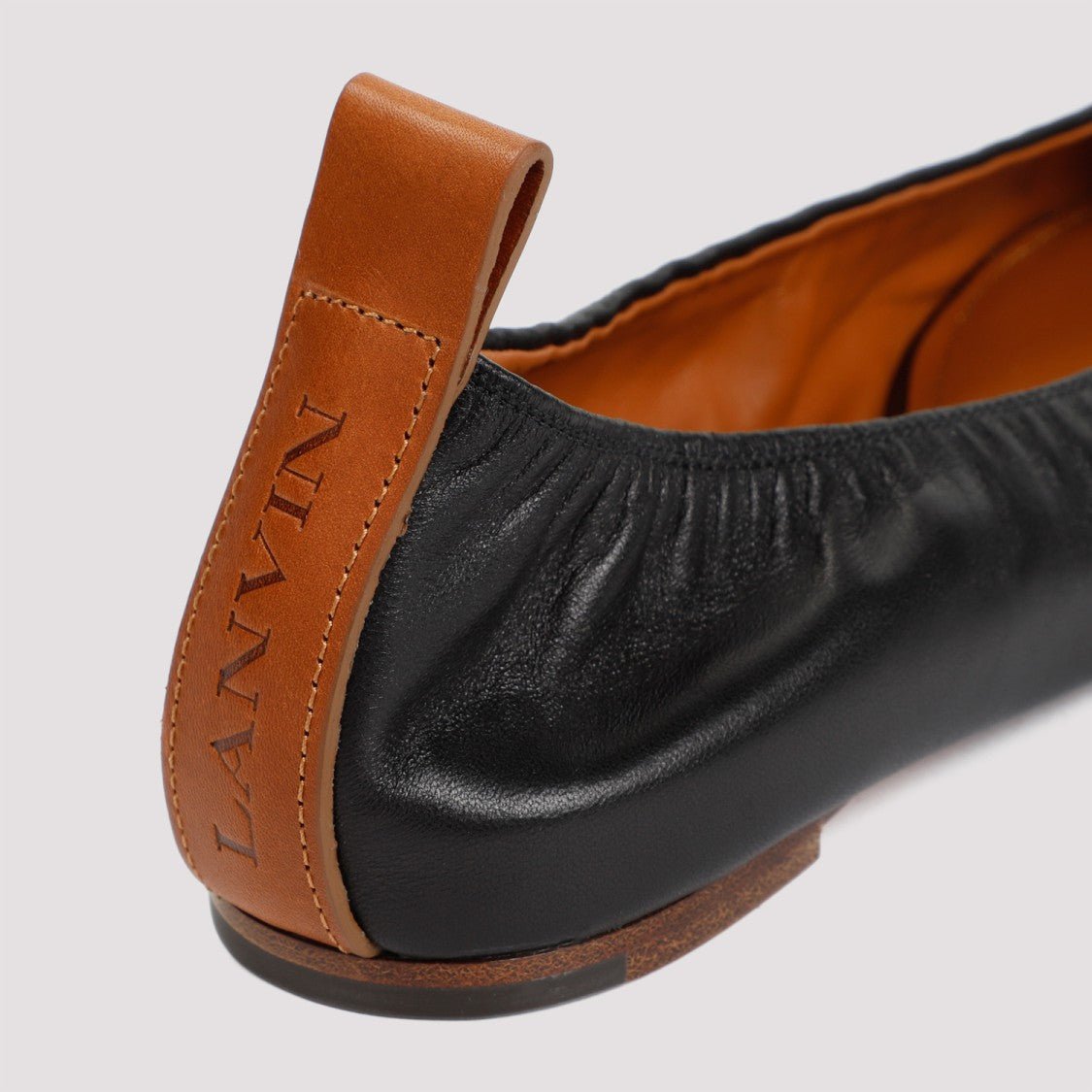 Lanvin Black Lambskin Nappa Ballerina