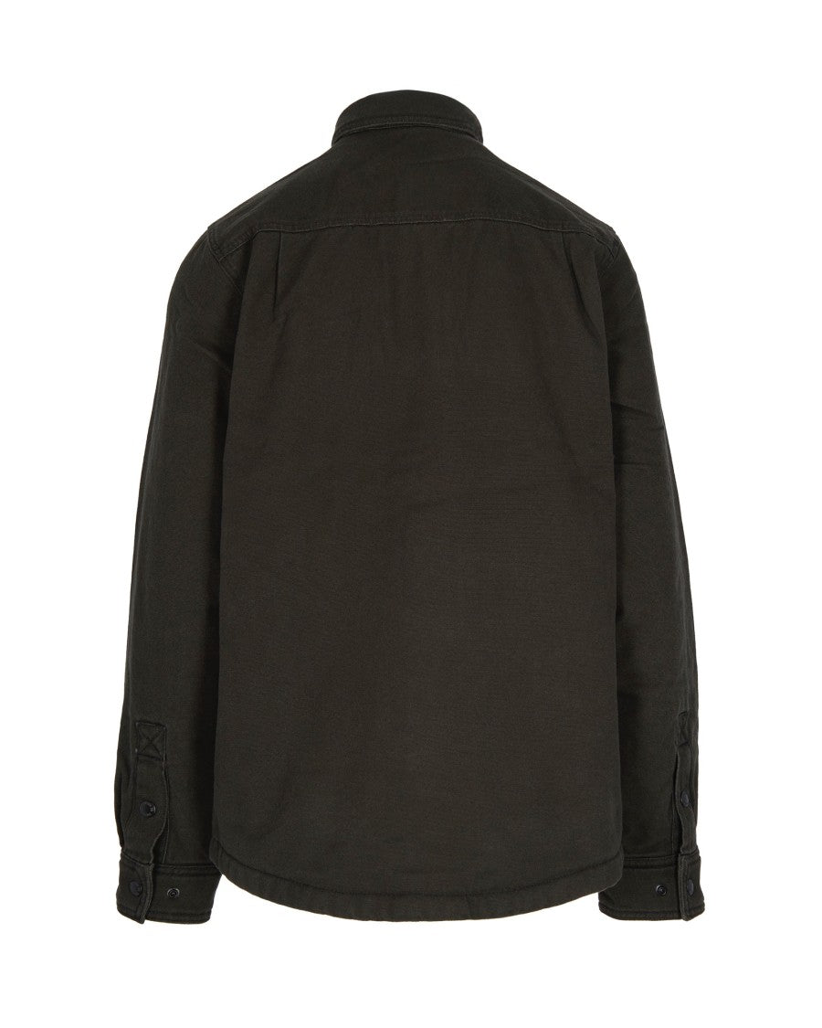 Filson Fleece-Lined Cotton Canvas Shirt Jacket With Snap Closure