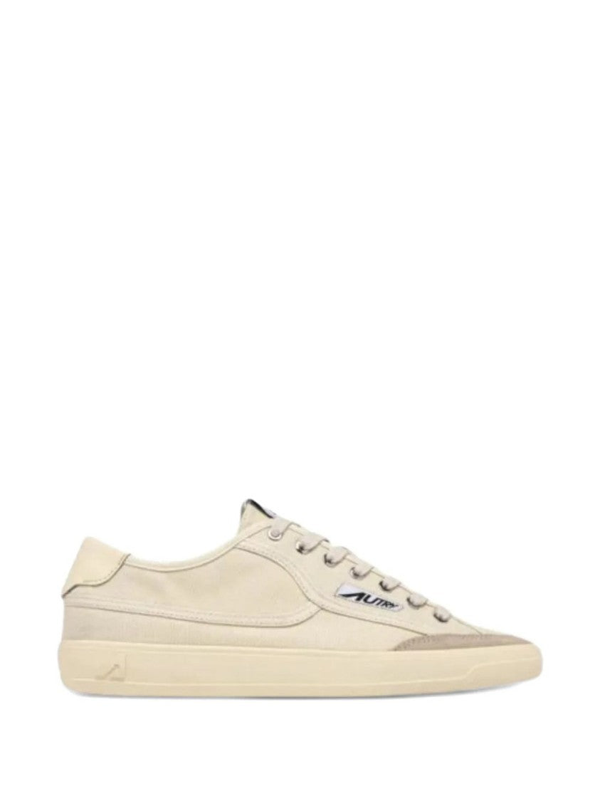 Autry Off-White Canvas Minimalist Sneakers